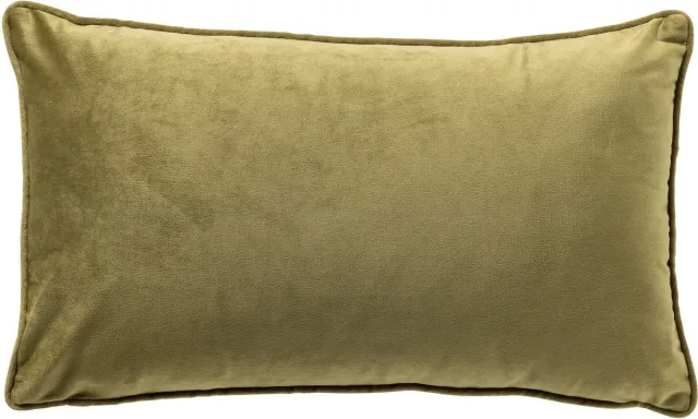 Dutch Decor FINN - kussenhoes 30x50 cm - velvet - effen kleur - Green Moss - groen - met rits - zonder binnenkussen Mosgroen
