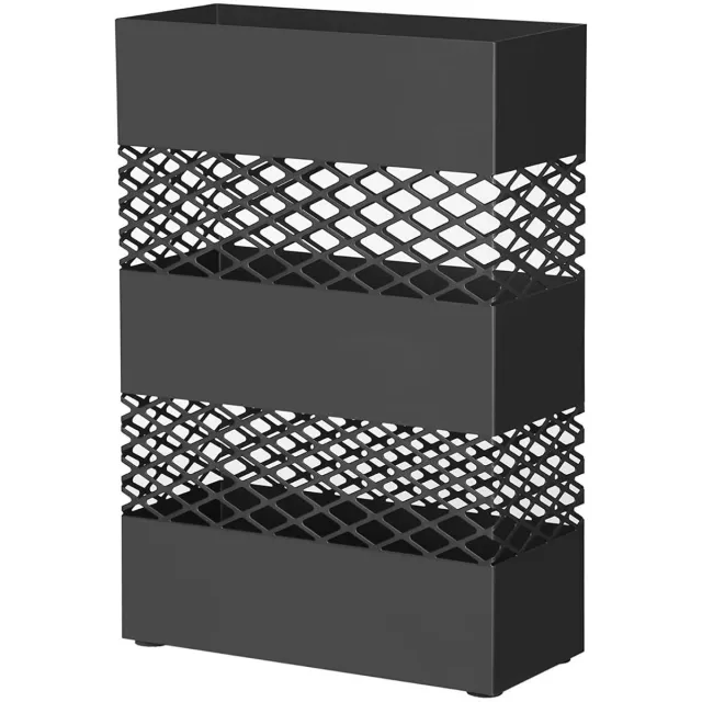 Hoppa! Paraplubak - Zwart - Staal - 28x12x41 cm