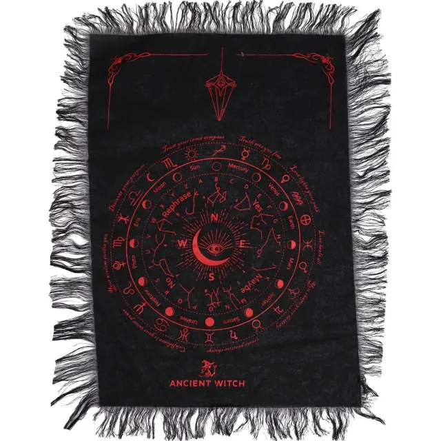 Ancient Wisdom Pendelkleed - Alziend Oog - Zwart en Bloedrood