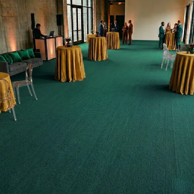 Floordirekt Op Maat Hemaakt Tapijt Sintra - Voor Evenementen & Beurzen - Onderhoudsvriendelijke Loper - Voor Beurzen & Evenementen - Groen - 200 x 300 cm
