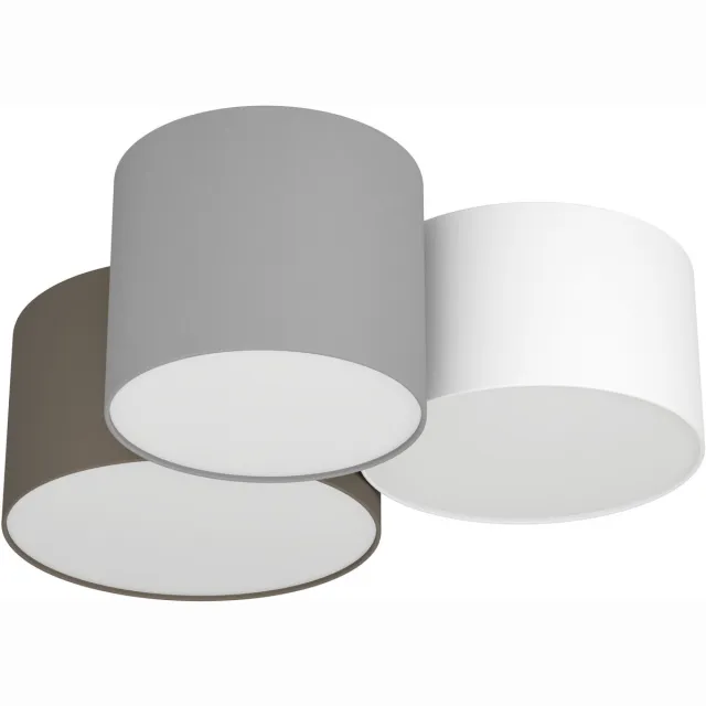 EGLO Pastore Plafondlamp - E27 - 61 cm - Wit/Antraciet/Bruin/Grijs