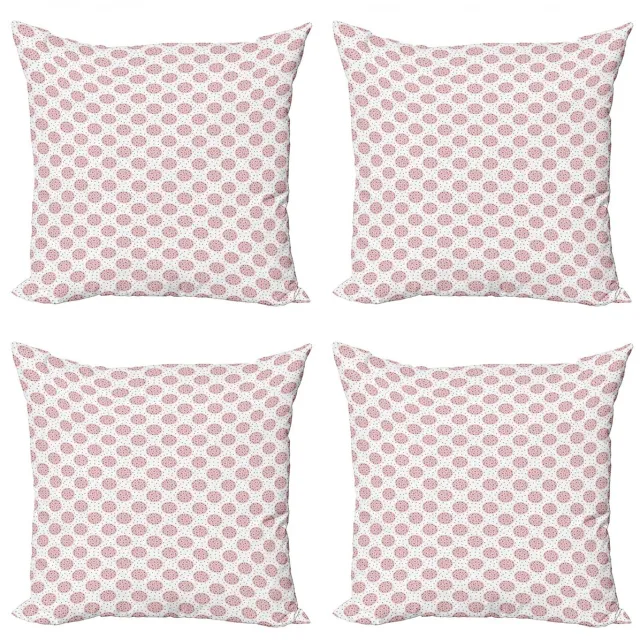 ABAKUHAUS Abstracte kussenhoes – 4x60x60 cm – dubbelzijdig – microvezel – poederroze/grijs Pale Pink