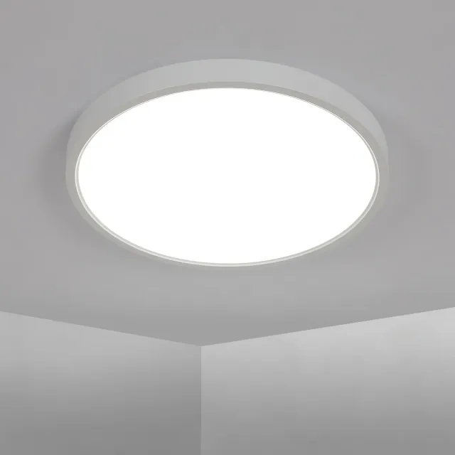Haobosic Ultra Dunne Plafondlamp - Rond Wit - Dimbare - 36W LED White