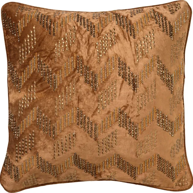 Hoii LUCIE | sierkussen 45x45 cm | Tobacco Brown | bruin | Hoii | met duurzame kussenvulling