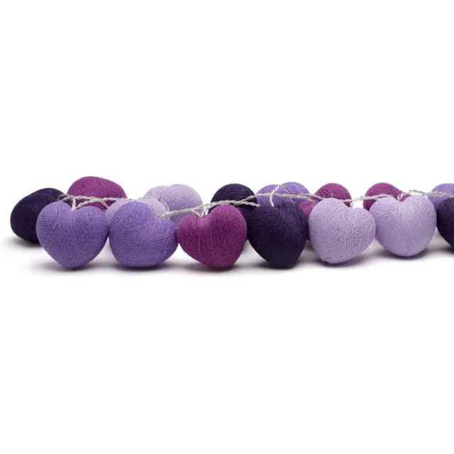 Happy Lights hartjesslinger Purple Passion - 20 LED USB
