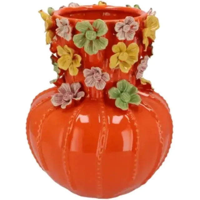 Daan-Kromhout FLOWER ORANGE VASE 26X33CM Oranje