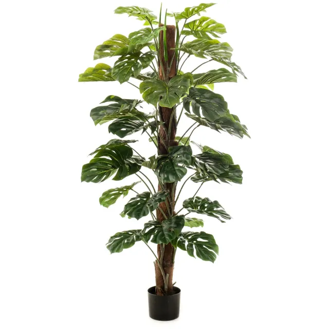 Emerald Kunstplant Monstera op paal 150cm - Kunstplant voor binnen Groen