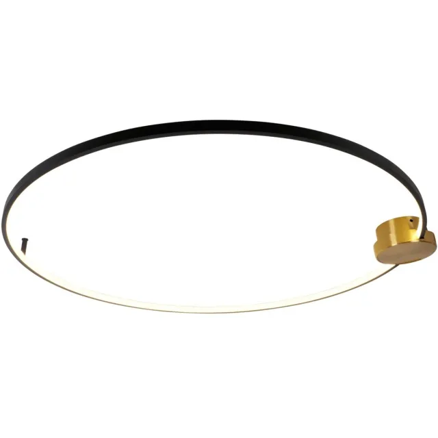 KOSILUM Alisa - Plafondlamp - Messing en zwart - Aluminium en siliconen