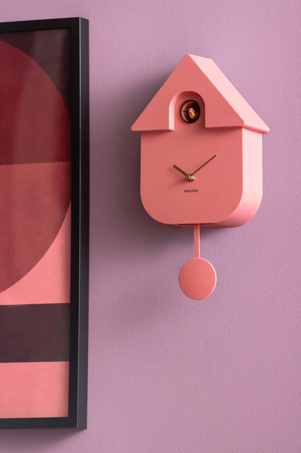 Karlsson Modern Cuckoo Oro koekoeksklok roze, foto 3