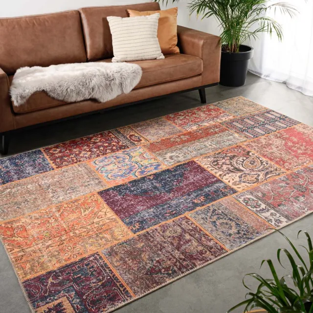 Heritaged Patchwork vloerkleed - Fade Heritage blauw/multi 230x330