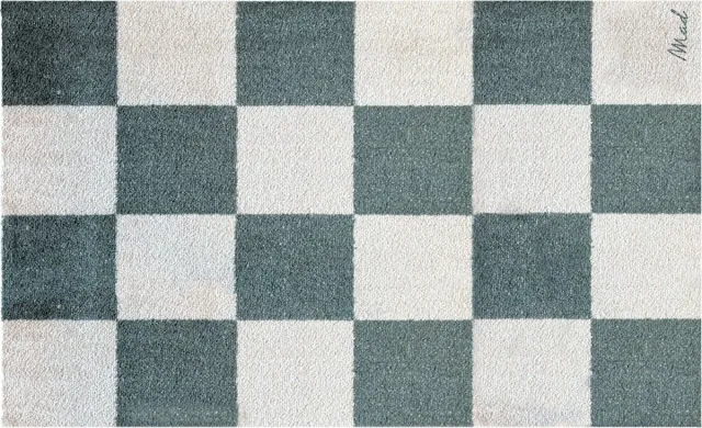 Mad About Mats DAVY - deurmat/badmat - droogloop/touch - wasbaar - 67x110 groen
