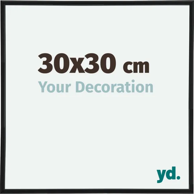 yd. Your Decoration - Fotolijst 30x30 cm - Kunststof - Zwart Mat - Annecy