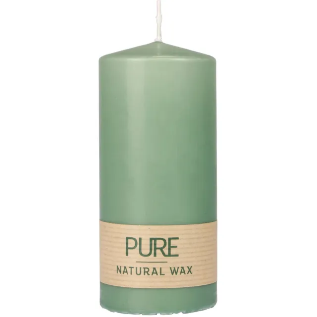 Wenzel Kerzen PURE stompkaars groen smaragd Wenzel kaarsen 130/60mm Groente