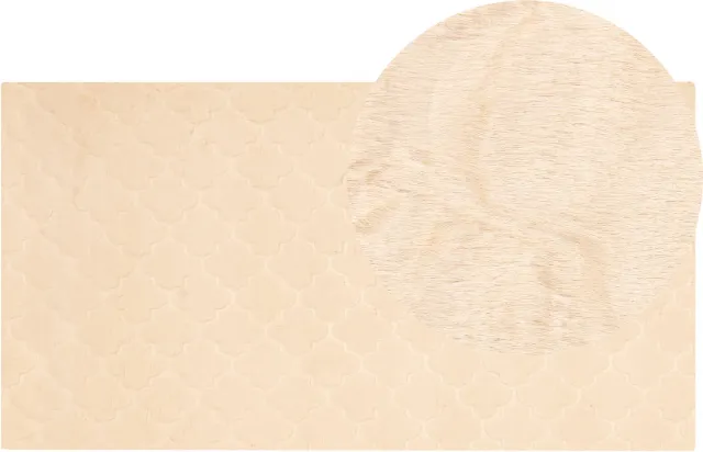 Beliani GHARO - Shaggy vloerkleed - Beige - 80 x 150 cm - Polyester