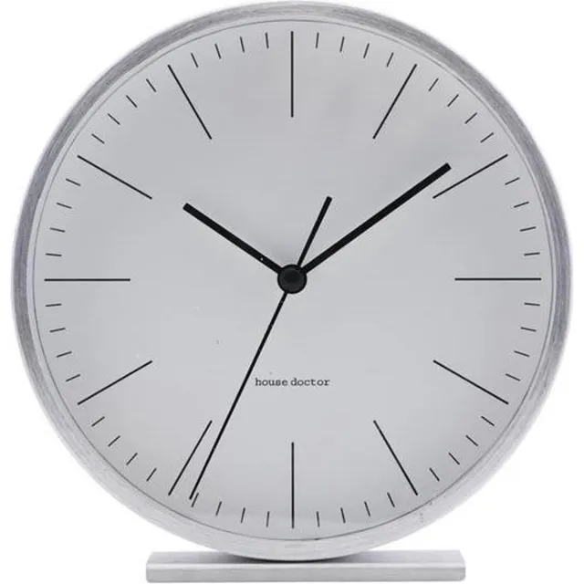 House Doctor Aps - Clock, Hannah, Silver, dia: 15 cm Zilver