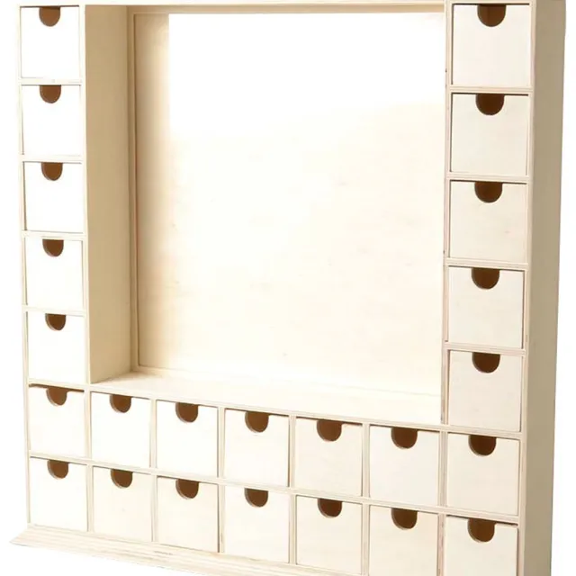 Artemio Houten Adventskalender 44x44x7 cm - Artemio