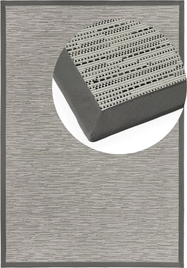 DEKOWE Vloerkleed Naturino Effekt S2 zilvergrijs