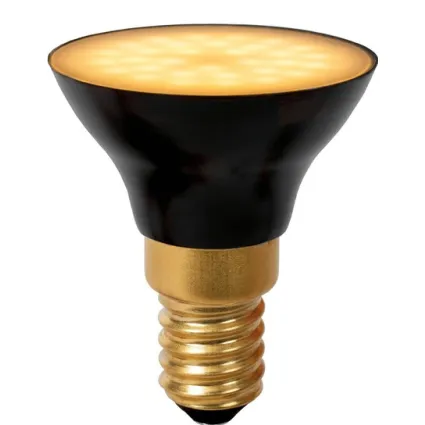 Lucide G45 - Led lamp - Ø4,3 cm - LED Dimb. - E14 - 1x5W 2700K - 3 StepDim - Zwart