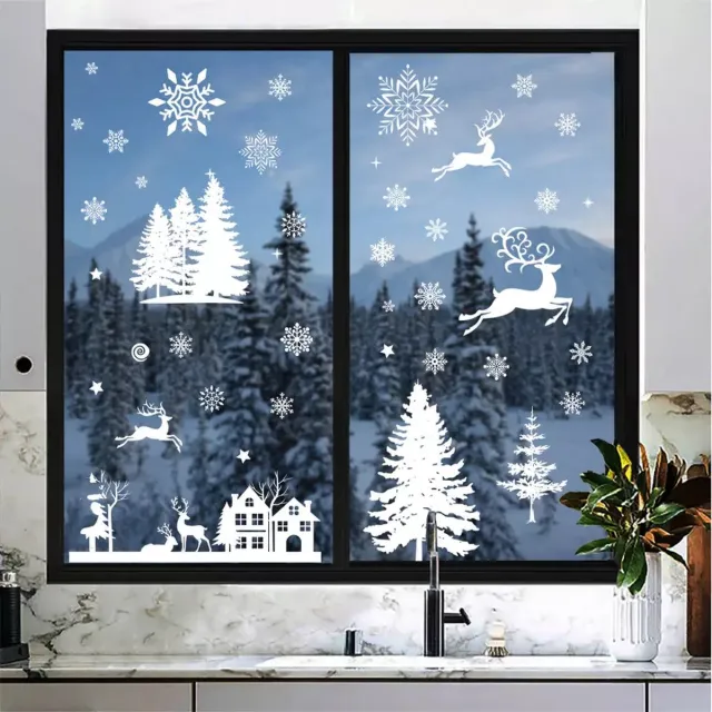 Liefs van Li Liefs van Lian - Raamstickers - Kerst - Herbruikbaar - Statisch - Raamdecoratie - Wit - Winter