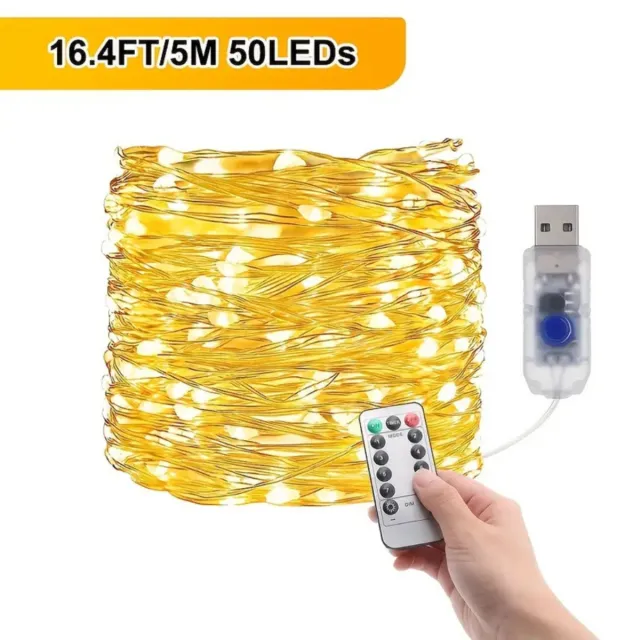 Nivard Lichtslinger - Lichtsnoer Buiten - Binnen - Klimop Slinger - Slinger Met Led Lichtjes - Warm Licht - 5M
