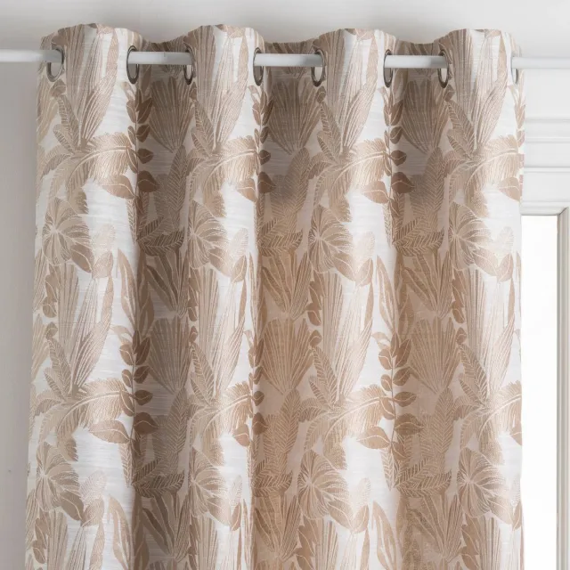 Atmosphera Créateur d'intérieur® Jacquardgordijn BEJUCO Beige lin