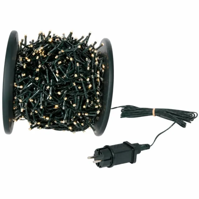 Kerstkroon Kerstverlichting 1500 LED 30 Meter - Cluster Warm Wit - 8 Lichtfuncties en Timer - IP44 Clusterverlichting voor Buiten en Binnen