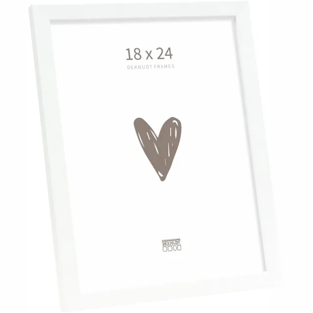 Deknudt Frames fotolijst S243K1 - wit - smal - foto 18x24 cm