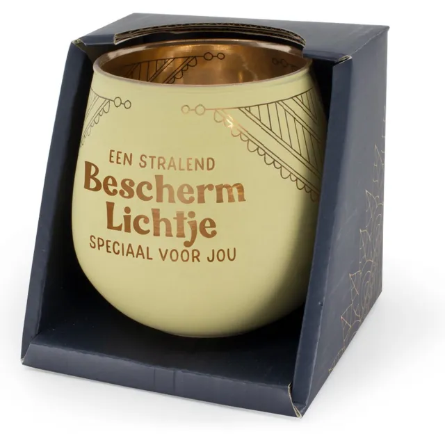 Miko Sfeerlichthouder - Een stralend beschermlichtje speciaal voor jou - Glas Meerdere kleuren