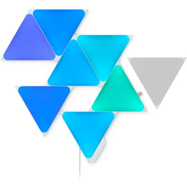 Nanoleaf Shapes Mini Triangles Uitbreidingspakket - 10 Panelen - Slimme Verlichting - Siri, Google Wit