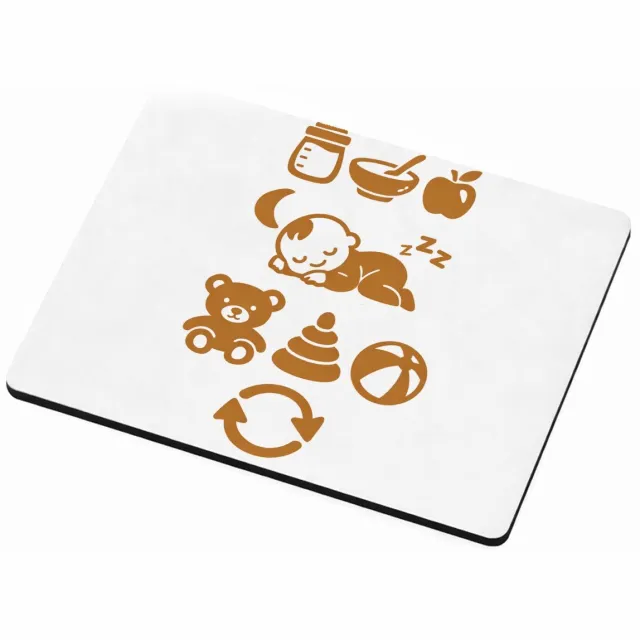 Mr Cadeautjes MDF magnetische fotolijst 9 x 7 - design Een vergelijkbare ritmegrap met een andere dagindeling en ee | cadeau Wit