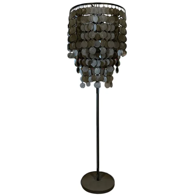 Hoogendam Vloerlamp Vineer Black 160cm