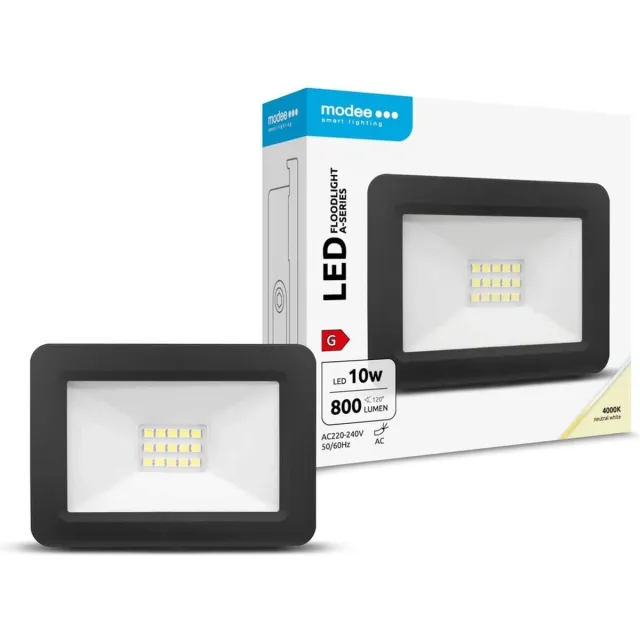 Modee OP=OP Modee LED Bouwlamp 30W 4000K 2400lm Zwart IP65 | Geen fitting | Koel Wit | 30 watt | 25.000 Branduren