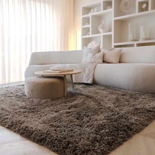 Nordic Weavers Shaggy vloerkleed - Sveve taupe 160x230