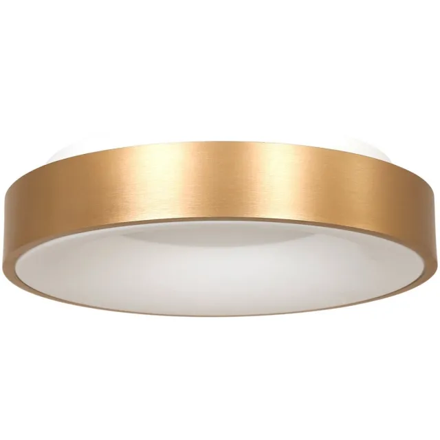 Steinhauer Plafonnier Ringlede 2563GO Goud Ø48cm - Modern design, kunststof en metaal, binnengebruik - Merk: Steinhauer Goud / Wit