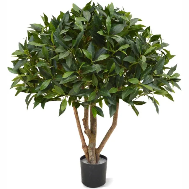 maxifleur Kunstplanten Laurier bal op stam kunstplant 70cm Groen