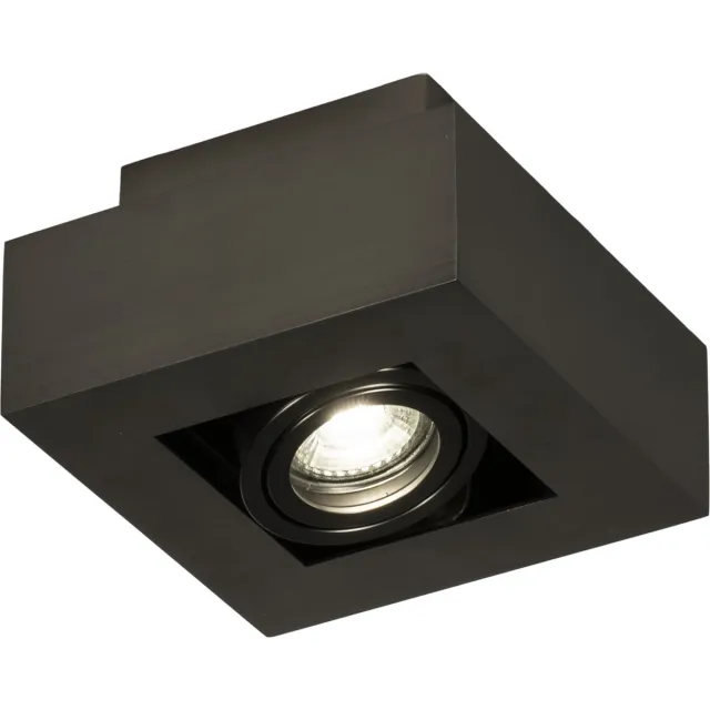 Lumidora Plafondlamp 74910 - Plafonniere - XIRAX - GU10 - Brons - Bruin - Aluminium - ⌀ 14 cm