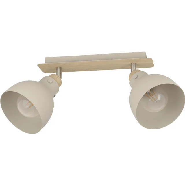 EGLO Arrecife Spot - E27 - 53,1 cm - Bruin|Beige - Staal Bruin;Nikkelmat;Zand;