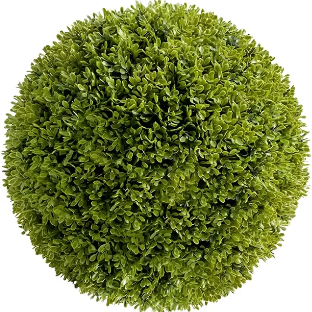 Happiq Kunstmatige Plant Topiary Bal - Voor Achtertuin, Balkon, Tuin, Bruiloft en Home - Decoratief - Faux Buxus - 2pcs 40cm Groen