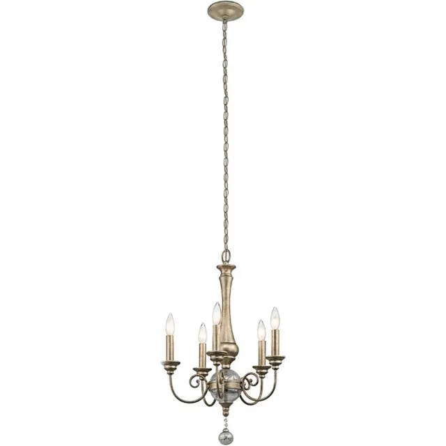 Steady Lighting Kroonluchter - Steady Lighting - Metaal- E14 - L: 45.1cm - Voor Binnen - Woonkamer - Eetkamer - Sterling