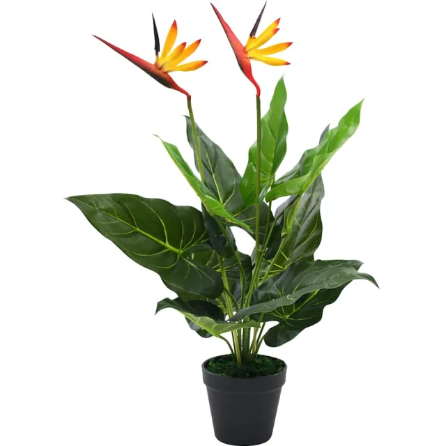 vidaXL Kunstplant paradijsvogelbloem 66 cm Meerkleurig