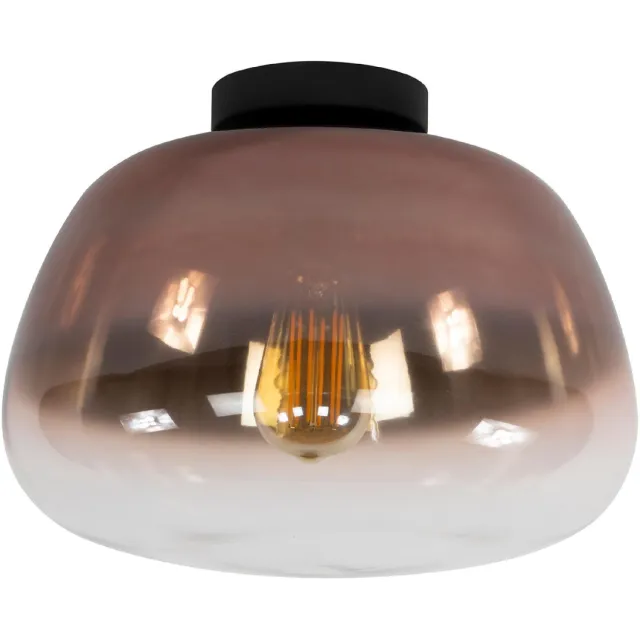 Nest of Nora Plafondlamp Tava - 1-lichts E27 - Glas - Koper glas Brons