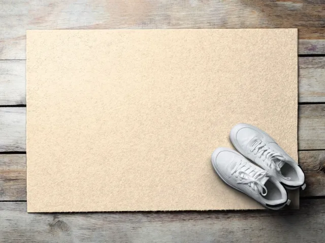 Coloray Deurmat voor binnen - Beige Design Deurmat - Zand Inloopmat - Wasbare Deurmat - Deurmat Aan Huis - 60x40 cm Beige - Zand
