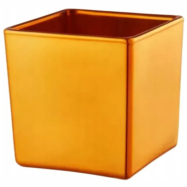 DAJAR Elegante gouden vierkante kandelaar, 10 cm