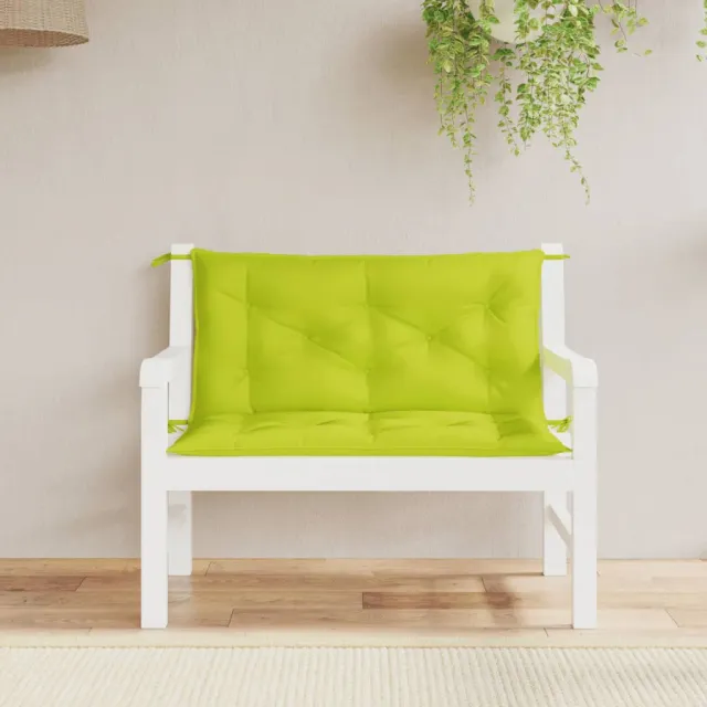 vidaXL Tuinbankkussens 2 st 100x50x7 cm oxford stof heldergroen groen