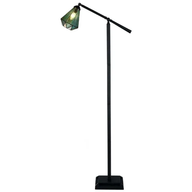 Coloured by Art Tiffany Vloerlamp Arata Green - Art Deco Trade Groen