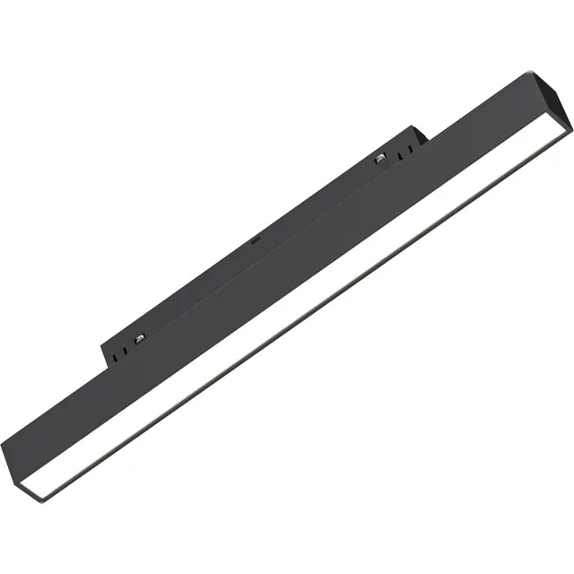 Qualu 48V Magnetische Lineaire LED Railverlichting - Lijnverlichting - Kingtron Magni - 10W 950lm 120D - Helder/Koud Wit 6500K - Zwart