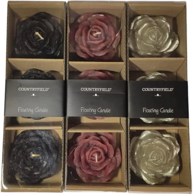Countryfield Drijfkaarzen roos zwart, rood, zilver (set 3)
