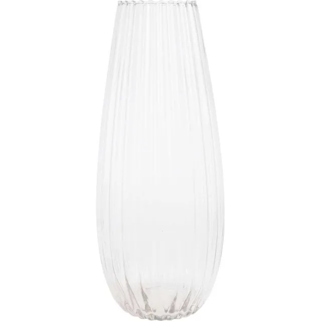 Home & Styling Collection Home Styling Collection - Smalle glazen vaas, Ø 20 x 50 cm Transparant