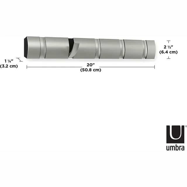 Umbra Kleding kapstok – ophangen van kleding - duurzaam Zilver