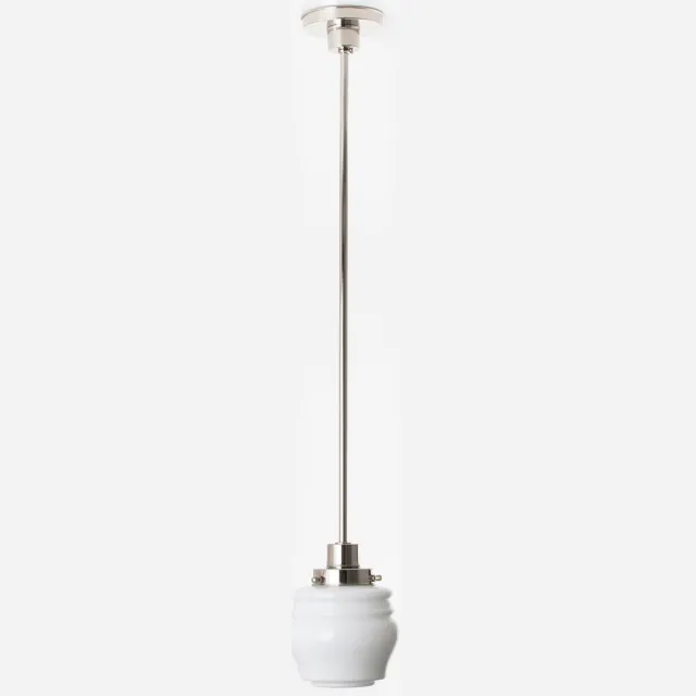 Coloured by Art Hanglamp Bloemknop 20's Nikkel - Art Deco Trade